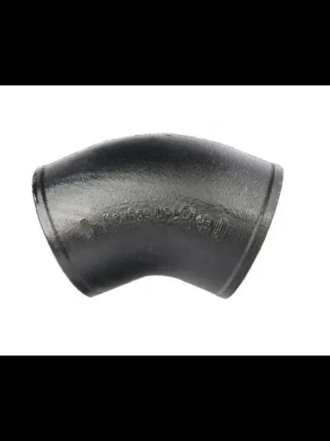 8" No Hub Cast Iron 1/8 Bend 45 Import