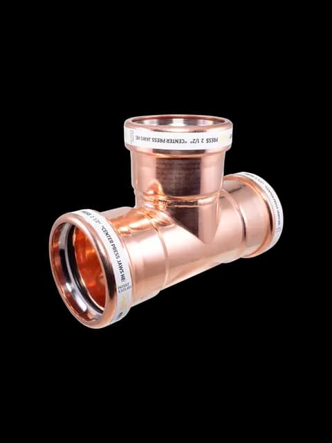 4" Copper Press Tee Press X Press X Press