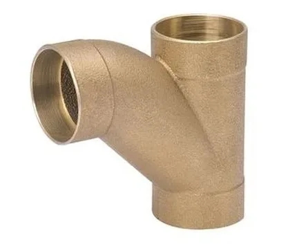 2" Copper DWV CxC Long Turn T-Y Combination