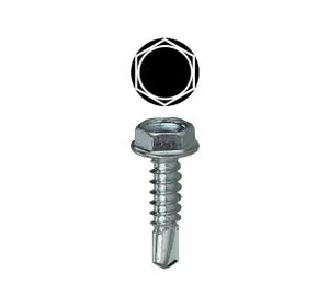Dottie TEKHW101 #10 X 1" Hex Washer Head Self Drilling Screw