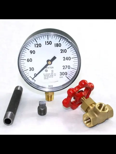 Air-Water Pressure Gauge Kit 300PSI