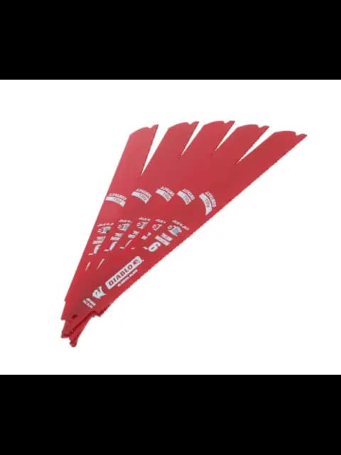 Diablo DS0908BFD5 9" 8/10TPI Bi-Metal Reciprocating Saw Blades for Thick Metal (5-pk)
