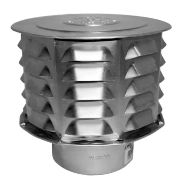 AMERICAN METAL 4CW Ameri-Cap 4" Universal Louvered Cap