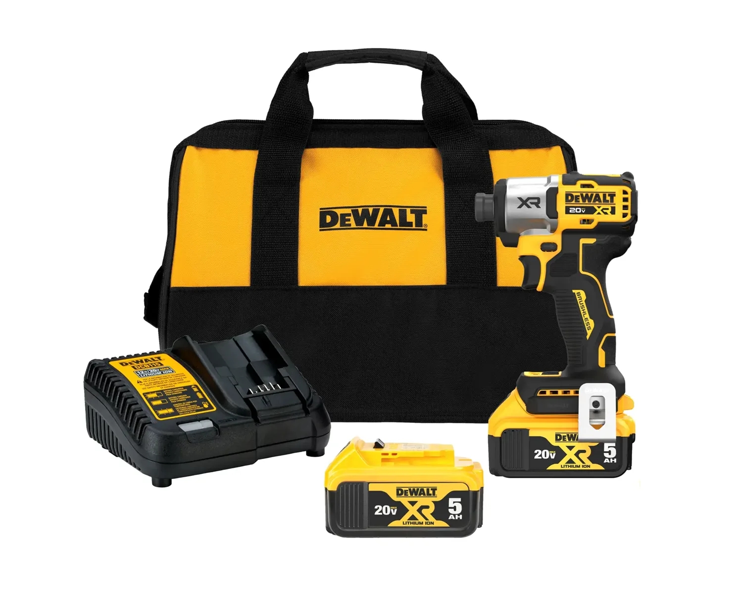 DeWalt DCF845P2 20V MAX* XR« 3-Speed 1/4" Impact Driver Kit