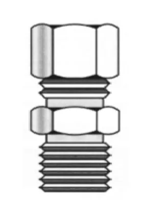 1/4" COMP X 3/8" MIP Coupling