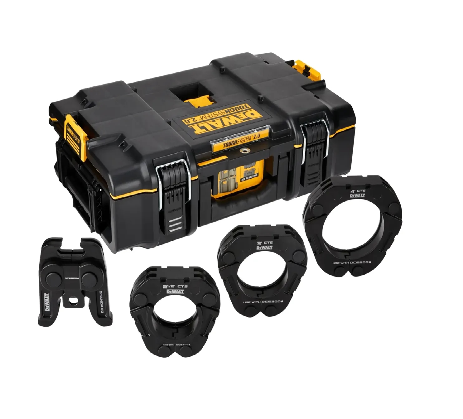 DeWalt DCE201K 2-1/2 in. to 4 in. Standard CTS Press Rings and Actuator Kit