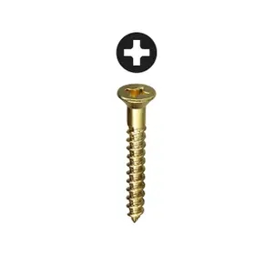 Dottie #12 X 2" Phillips Flat Head Wood Screw