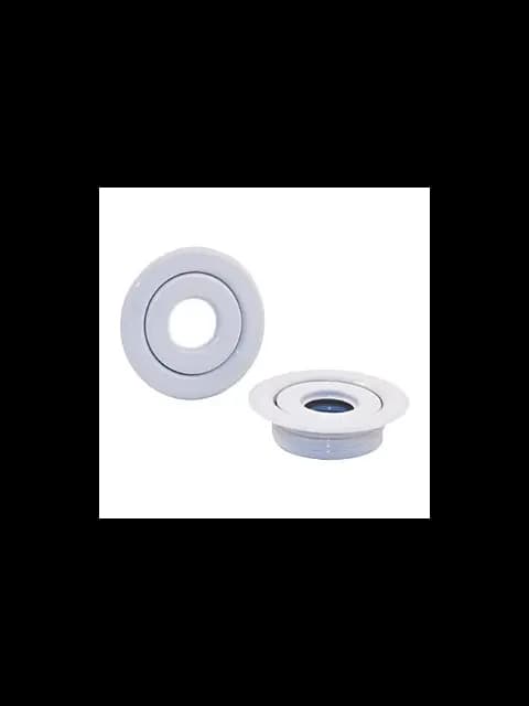 1/2" White Recessed Escutcheon Canopy (2PC)