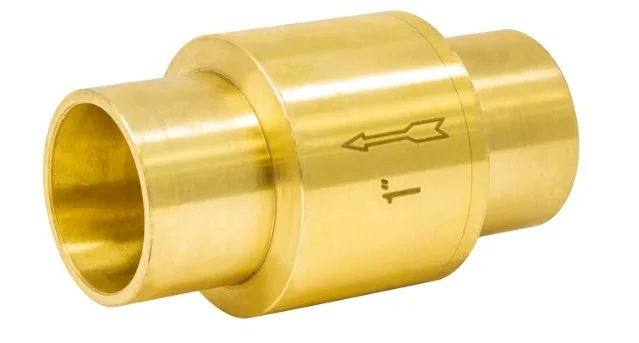 1/2" Brass CxC In-Line Check Valve