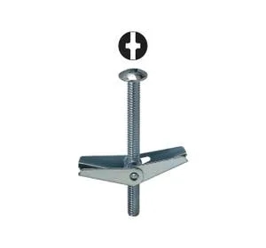Dottie 1/4" X 3" Phillips/Slotted Mushroom Head Toggle Bolt