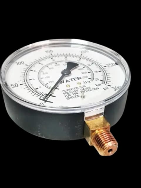 Air-Water Guage 0-300 PSI (UL & FM APPROVED)