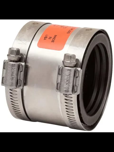 4" Cast Iron To 3" Cast Iron Plastic or Steel Coupling