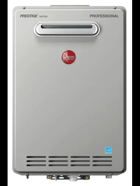 RHEEM RTGH-84XLN-2 OUTDOOR TANKLESS WATER HEATER 157K BTU 8.4 GPM CONDENSATING (695143)
